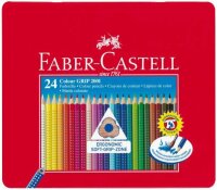Faber Castell Buntstift Colour Grip 3,3 mm 24er Metalletui