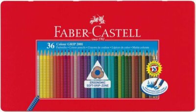 Faber Castell Buntstift Colour Grip 3,3 mm 36er Metalletui