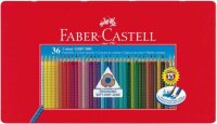 Faber Castell Buntstift Colour Grip 3,3 mm 36er Metalletui