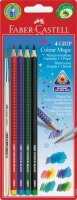 Faber Castell Farbstift Grip Colour Magic mit Pinsel 4er BK