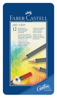 Faber Castell Farbstift mit Ölkreidemine Art Grip 12er