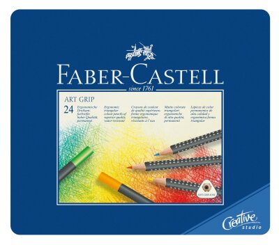 Faber Castell Farbstift mit Ölkreidemine Art Grip 24er Box