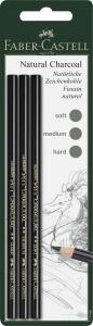 Faber Castell Kohlestift fettfrei Pitt 3er-Set