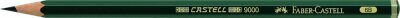 Faber Castell Bleistift 9000 6B grün
