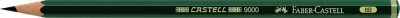 Faber Castell Bleistift 9000 8B grün