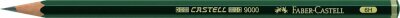 Faber Castell Bleistift 9000 6H grün