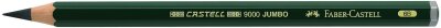 Faber Castell Bleistift 9000 Jumbo 6B grün Radierer