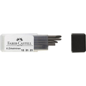 Faber Castell Zirkelminendose 2 mm Härte H 6er