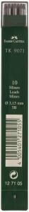 Faber Castell Fallmine TK 9071 3,15 mm Härtegrad 5B 10 Minen