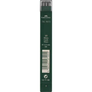 Faber Castell Fallmine TK 9071 3,15 mm Härtegrad 6B 10 Minen