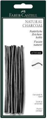 Faber Castell Zeichenkohle natürlich Pitt 4 mm x 130 mm