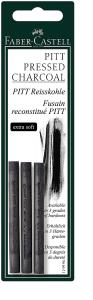 Faber Castell Reisskohle fettfrei Pitt extra soft 3er