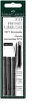 Faber Castell Reisskohle fettfrei Pitt extra soft 3er