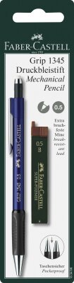 Faber Castell Druckbleistift Grip 1345 0,5 B sortiert Rad+M
