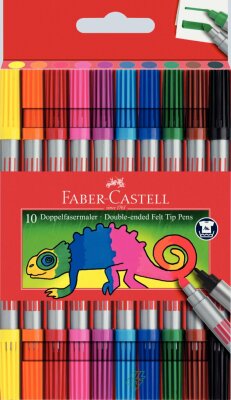 Faber Castell Doppelfasermaler 10er Etui Standard