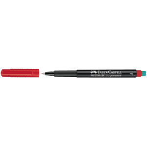 Faber Castell Marker Multimark permanent F 0,6 mm rot
