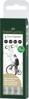 Faber Castell Tintenschreiber Ecco Pigment 0,1/3/5/7 mm sw