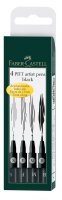 Faber Castell Tuschestift Pitt Artist Pen 0,3-1 4er schwarz