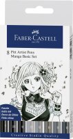 Faber Castell Tuschestift Pitt Artist Pen B 6er Manga