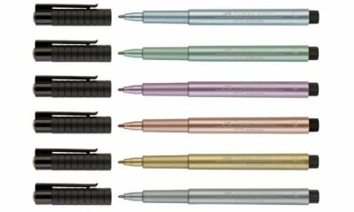 Faber Castell Tuschestift Pitt Artist Pen blue metallic