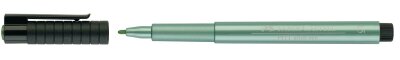 Faber Castell Tuschestift Pitt Artist Pen green metallic