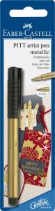 Faber Castell Tuschestift Pitt Artist Pen gold Blister