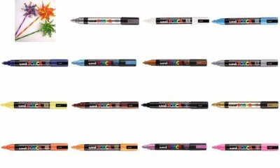 Faber Castell Marker UNI POSCA PC-5M 1,8-2,5 dunkelblau