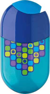 Faber Castell Doppelspitzdose oval inkl. Radierer Squares