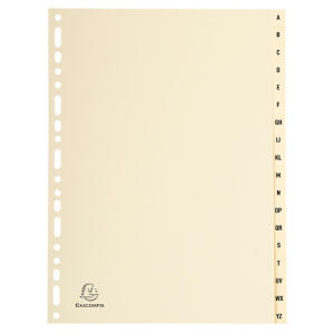 Exacompta Register Karton A4 18-teilg A-Z