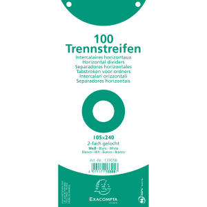 Exacompta NLH Exacompta Trennstreifen 105x240 weis