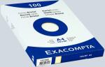 Exacompta Karteikarten A4 blanco weiss 100St