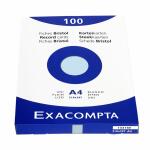 Exacompta Karteikarten A4 blanco blau 100St