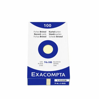 Exacompta Karteikarten A7 blanco gelb 100St