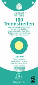 Exacompta Trennstreifen 105x240 gelb 100St