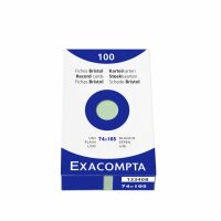 Exacompta Karteikarten A7 blanco grün 100St