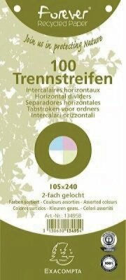 Exacompta Trennstreifen Recy 105x240 sortiert