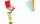 Exacompta Trennstreifen RC trapez orange 100Stk