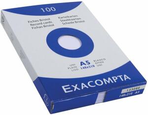 Exacompta Karteikarten A5 liniert weiss 100St