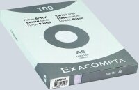 Exacompta Karteikarten A6 liniert weiss 100St