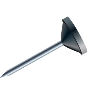 Exacompta Flachkopfnadeln Ø5mm 100St schwarz