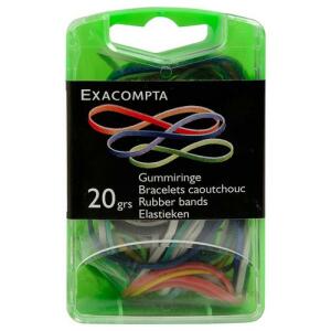 Exacompta Gummiringe farbig sortiert 20g/Pkg