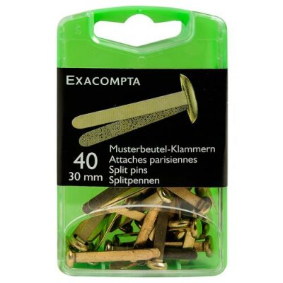 Exacompta Musterbeutel-Klammern 30mm 40St