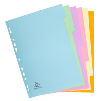 Exacompta Register A4 Recy 6tlg pastell