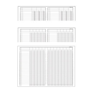 Exacompta Mehrkolonnenheft A4 10Spalten 40Bl