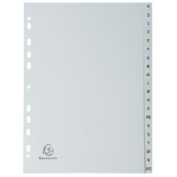 Exacompta Register A4 20tlg A-Z PP grau