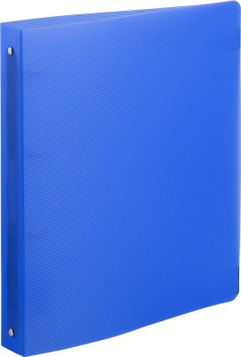 Exacompta 51472E Ringbuch aus PP 1.2 mm mit 4 ringen 30 mm, rücken 40 mm, linicolor, format Din A4 überbreite, blau