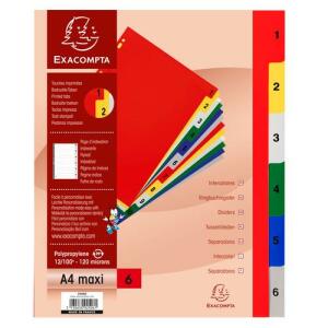 Exacompta Register A4+ 1-6 PP bedruckt.Taben