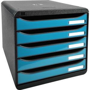 Exacompta BIG-BOX PLUS sw/glossy türkis
