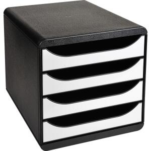 Exacompta BIG-BOX Clc schwarz/glossy weiss