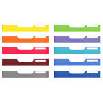 Exacompta Modulo 10 A4 N-Frontplat. Fb sort.